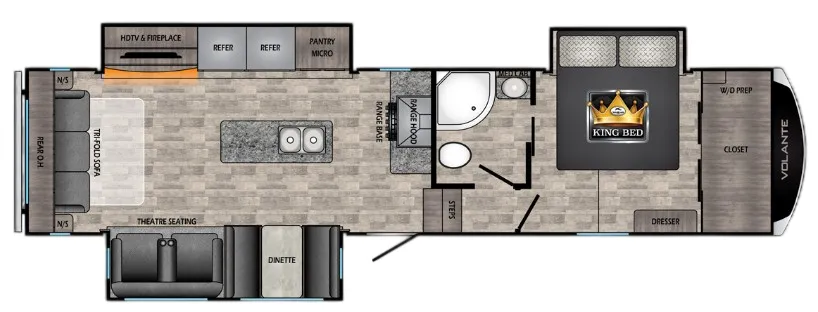 CrossRoads Volante 325RL floor plan