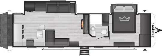 2025 Keystone Passport 3360BK - Floor plan
