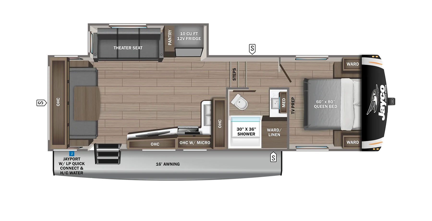2024 Jayco Eagle HT 25RUC - Floor plan