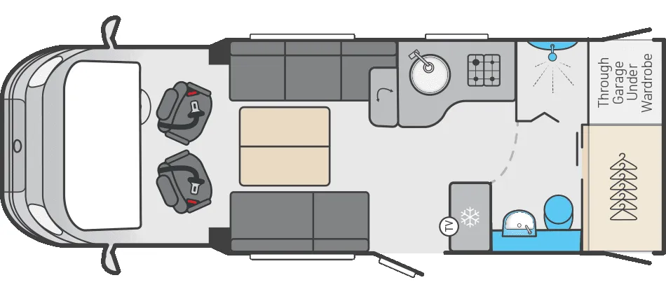 Swift Escape 640 floor plan