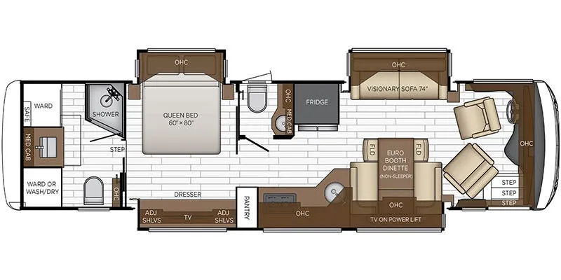 Newmar New Aire 3547 floor plan