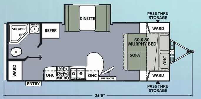 Coachmen Apex Ultra-Lite 238MBS floor plan