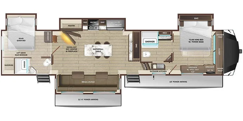 Highland Ridge Open Range 3X 390BHS floor plan