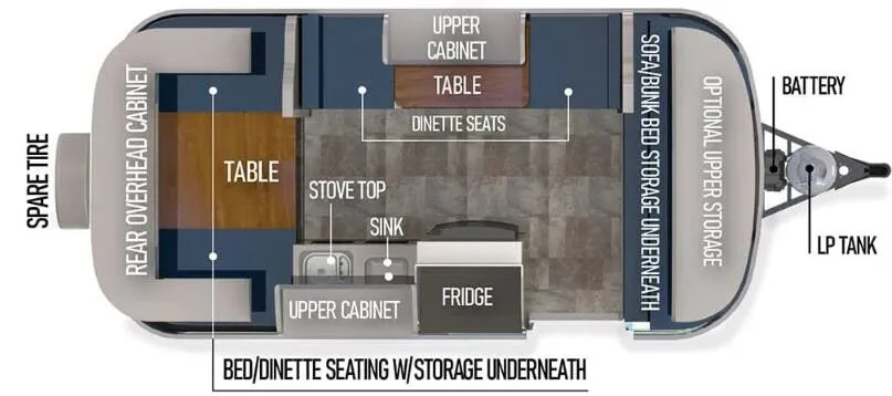 Scamp 16 Standard 16 STANDARD LAYOUT 7 floor plan