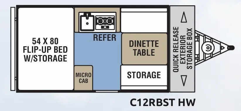 Coachmen Clipper Classic C12RBSTHW floor plan