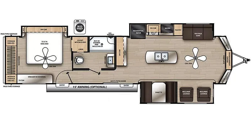 Coachmen Catalina Destination 39MKTS floor plan