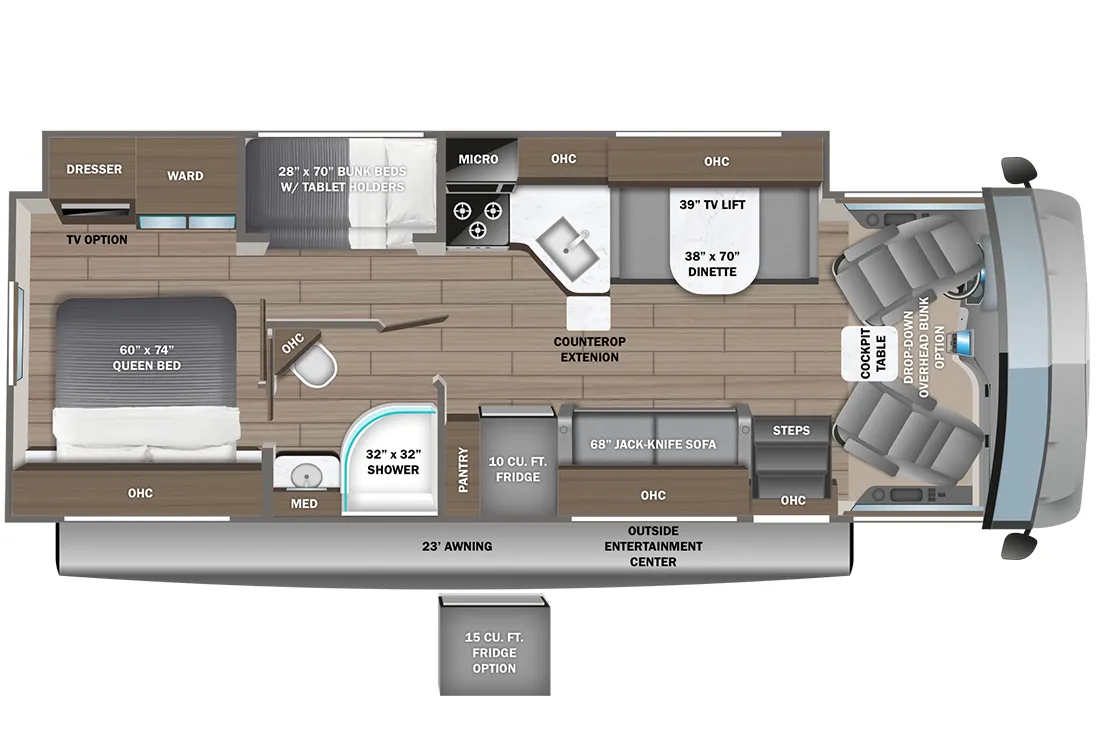 Entegra Coach Vision 29F floor plan