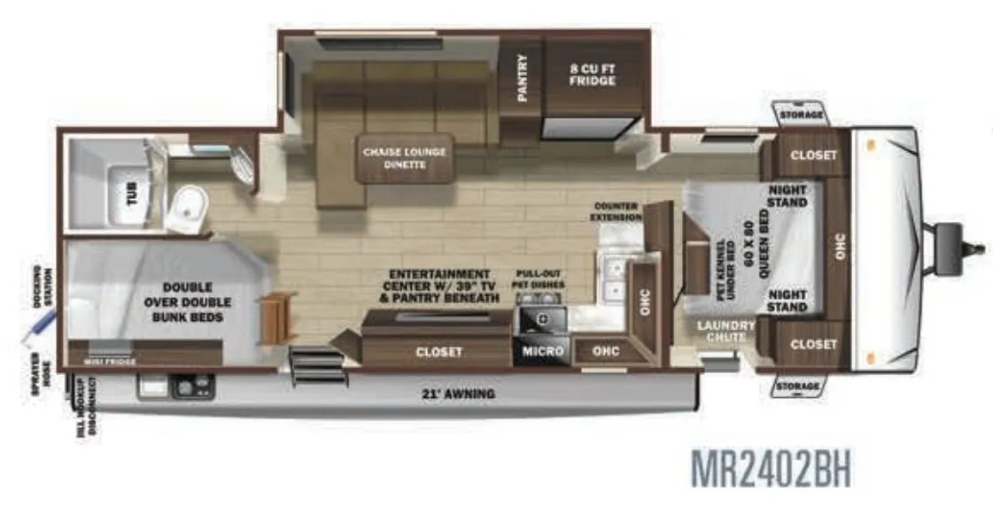 Highland Ridge Mesa Ridge Lite MR2402BH floor plan