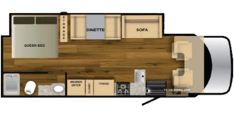 2025 Nexus Rebel 28R - Floor plan