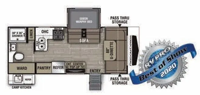 Coachmen Freedom Express Ultra Lite 195 RBS floor plan