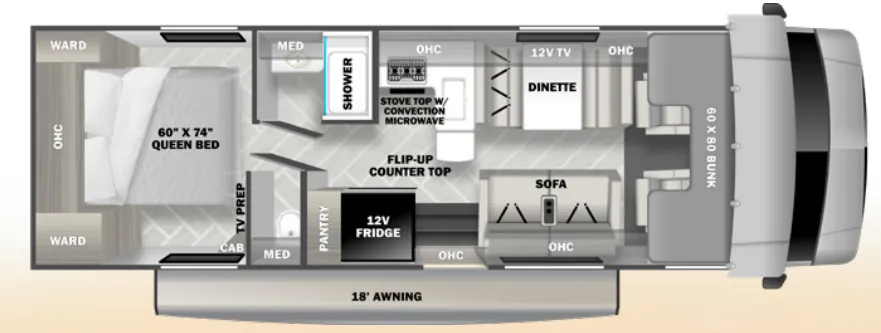 Forest River Sunseeker LE 2950SLE floor plan
