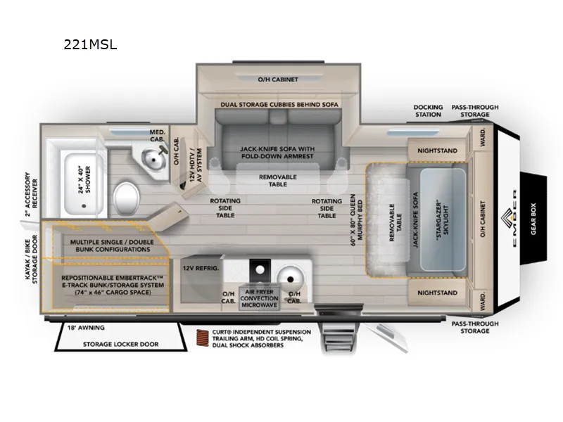 2026 Ember RV Overland Series 221MSL - Photo 3