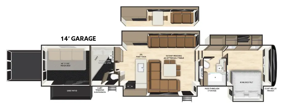 Axiom Vendetta v4250SP Dinette floor plan