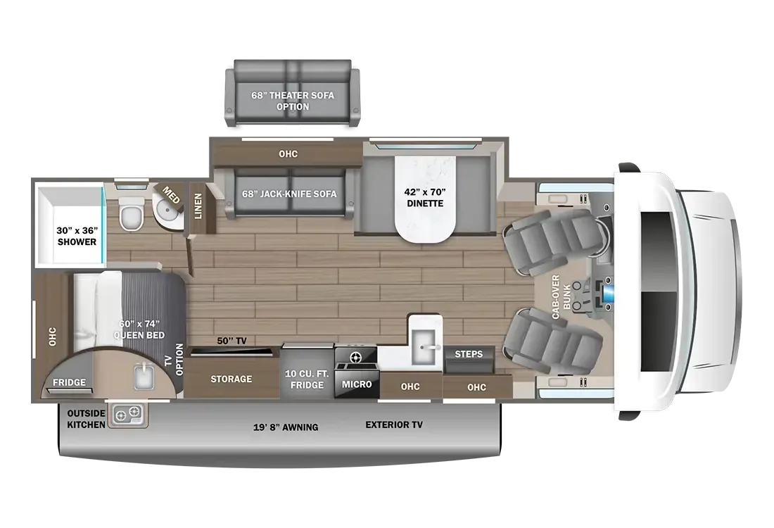Entegra Coach Odyssey 25R floor plan