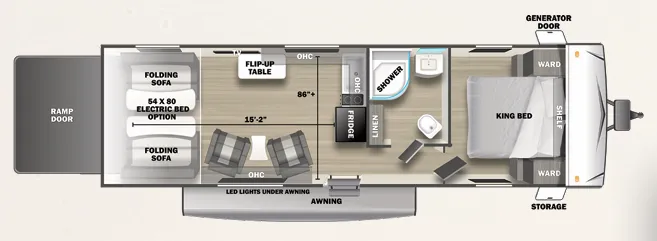 Forest River Shockwave 2750RLX floor plan