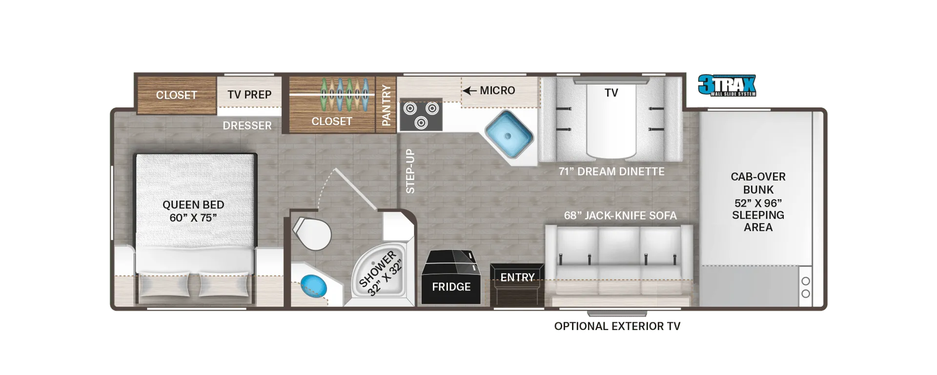 2024 Thor Motor Coach Four Winds 31WV - Floor plan