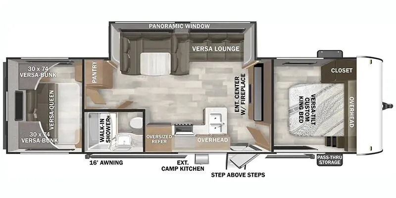 2025 Forest River Salem Cruise Lite 28VBXL floor plan