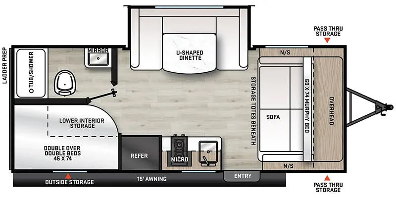 2024 Coachmen Catalina Summit Series 7 184BHS floor plan