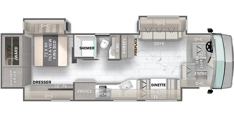 2023 Forest River Berkshire 34B - Floor plan
