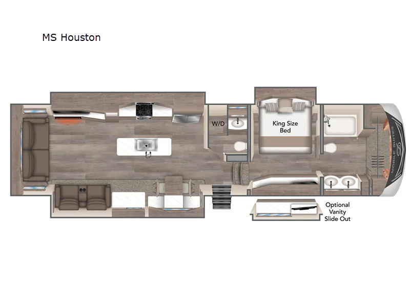 2023 DRV Mobile Suites MS Houston - Floor plan