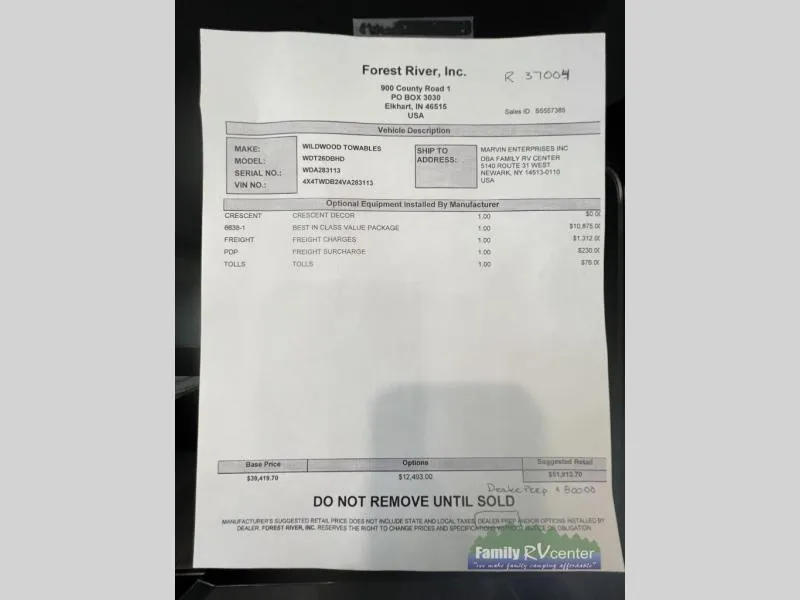 2027 Forest River RV WILDWOOD 26DBHD - Photo 3