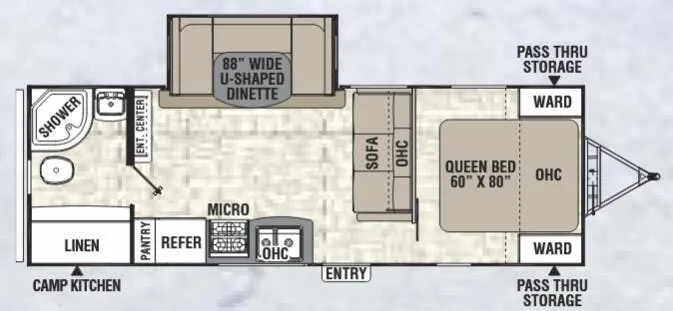 Coachmen Freedom Express Ultra Lite 248RBS floor plan
