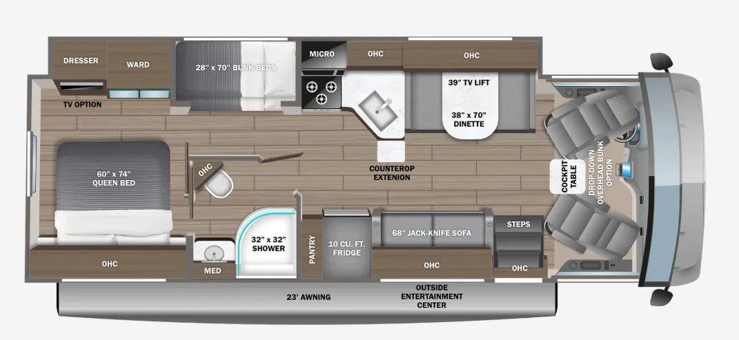 2026 Jayco Alante 29F - Floor plan