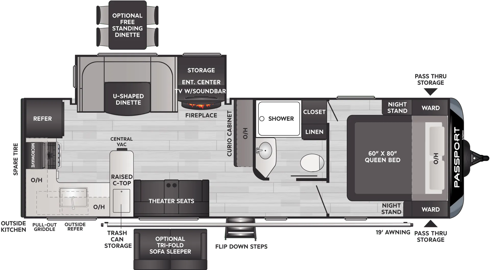 2023 Keystone Passport GT 2704RKWE - Floor plan