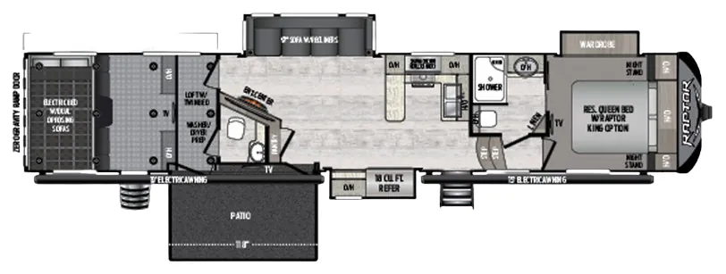 Keystone Raptor 429 floor plan