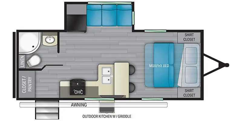 Heartland Pioneer PI RB 215 floor plan