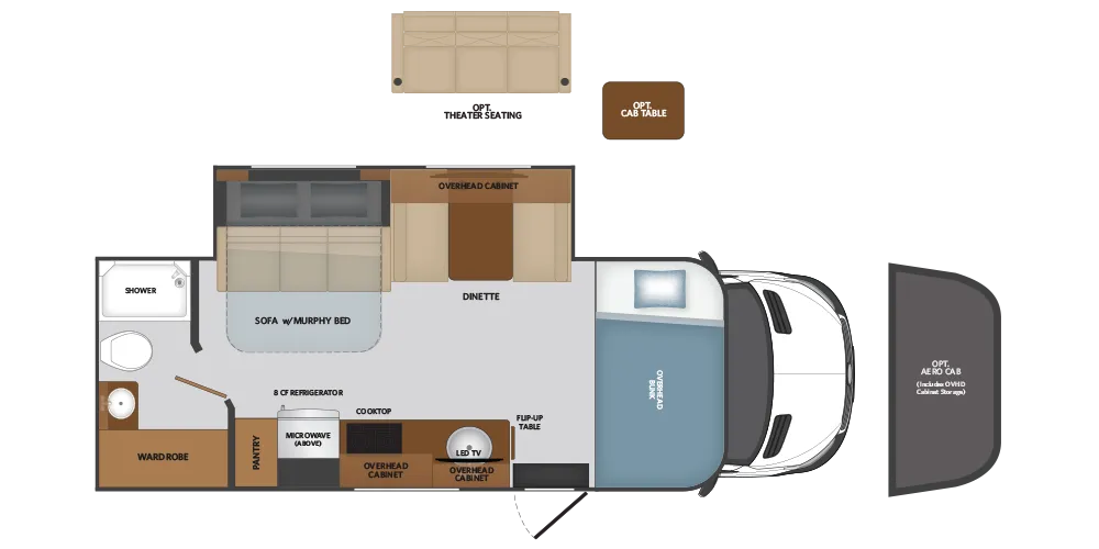 2025 Fleetwood Insight 25M - Floor plan