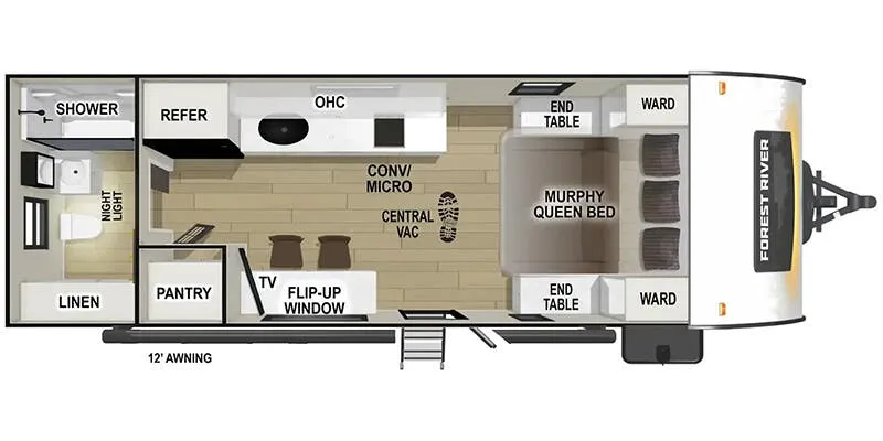 2026 Forest River R-POD RP-197 - Floor plan