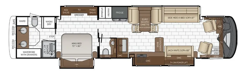 Newmar Essex 4569 floor plan