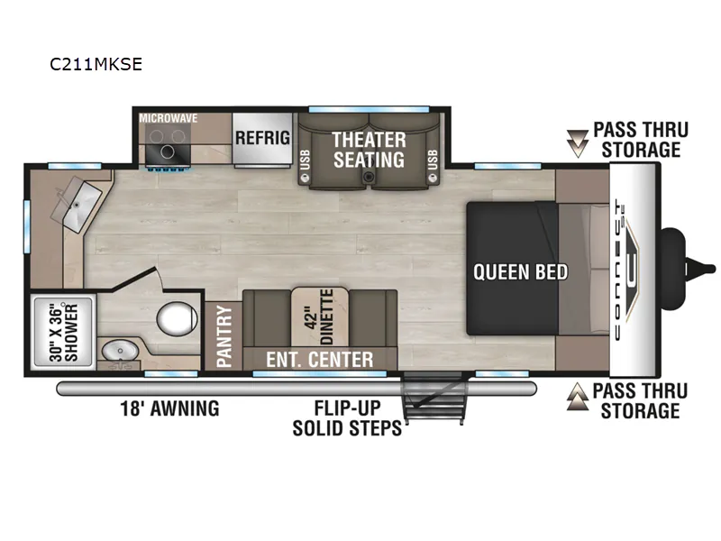 2025 K-Z Connect SE C211MKSE — Floor plan