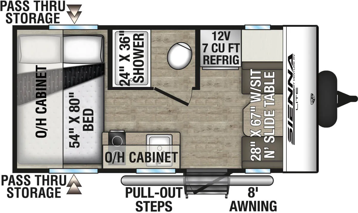 2026 Venture RV Sienna Lite 140VFD - Floor plan