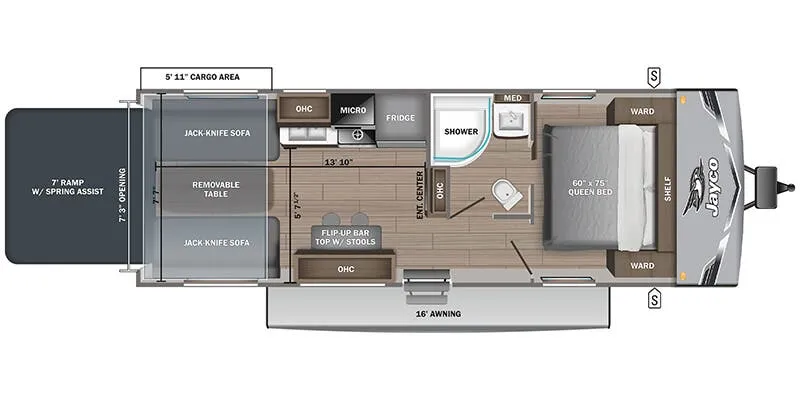 2026 Jayco Jay Flight 265TH - Floor plan