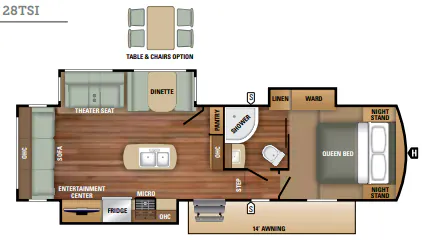 Starcraft Solstice Super Lite 28TSI floor plan