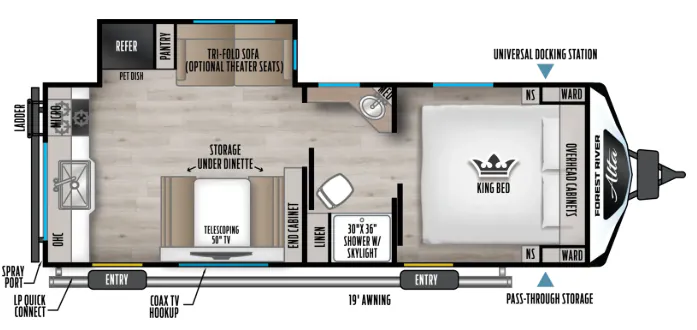 East to West Alta 2375KRK floor plan