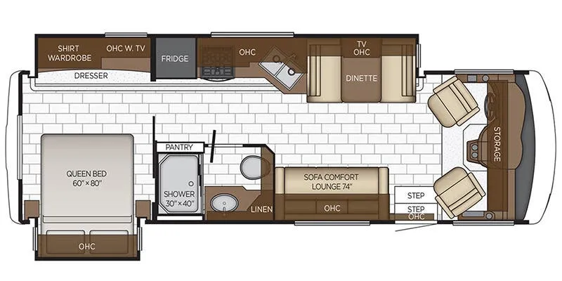2024 Newmar Bay Star Sport 2912 - Floor plan