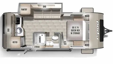 Forest River R-Pod RP-196 floor plan