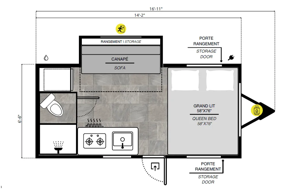 ProLite Escapade BASE floor plan