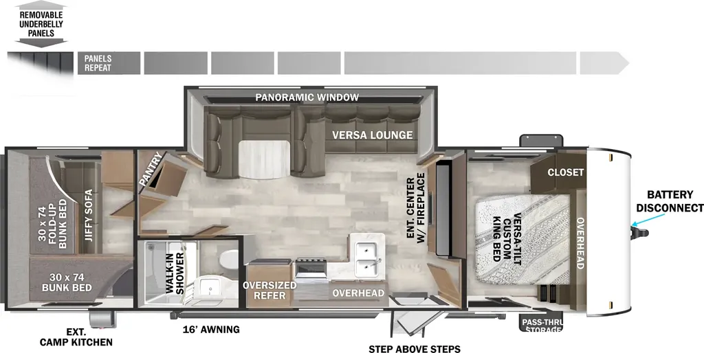 2025 Forest River Wildwood X-Lite 273QBXL floor plan