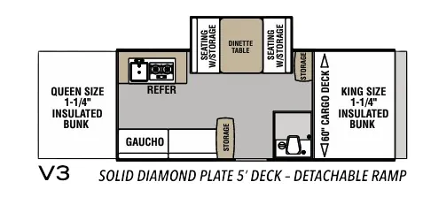 Forest River Viking V-Trec V3 floor plan