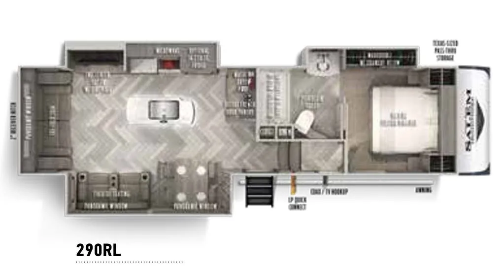 Forest River Salem Hemisphere 290RL floor plan