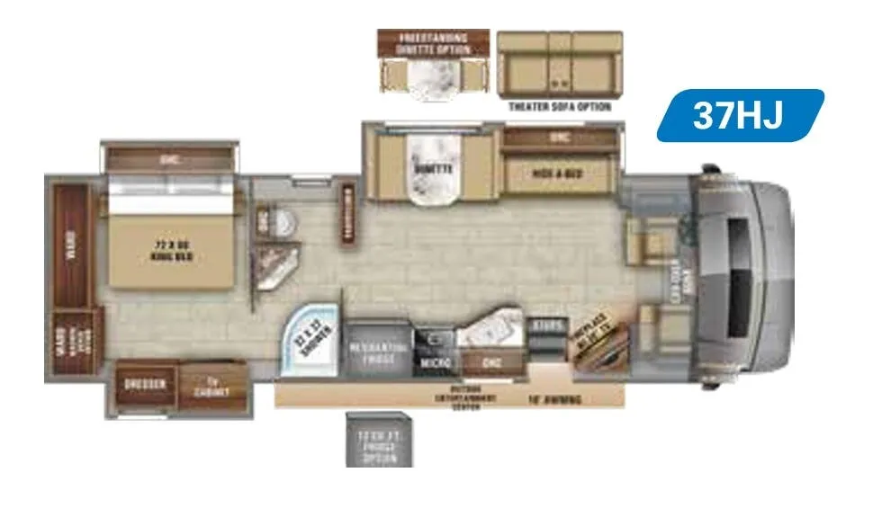 Jayco Seneca 37HJ floor plan