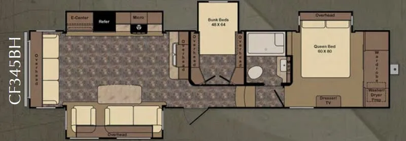 CrossRoads Cruiser CF345BH floor plan