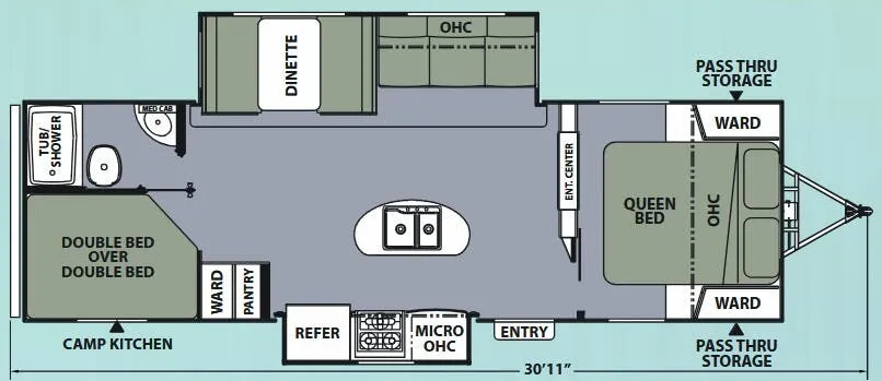 Coachmen Apex Ultra-Lite 276BHSS floor plan