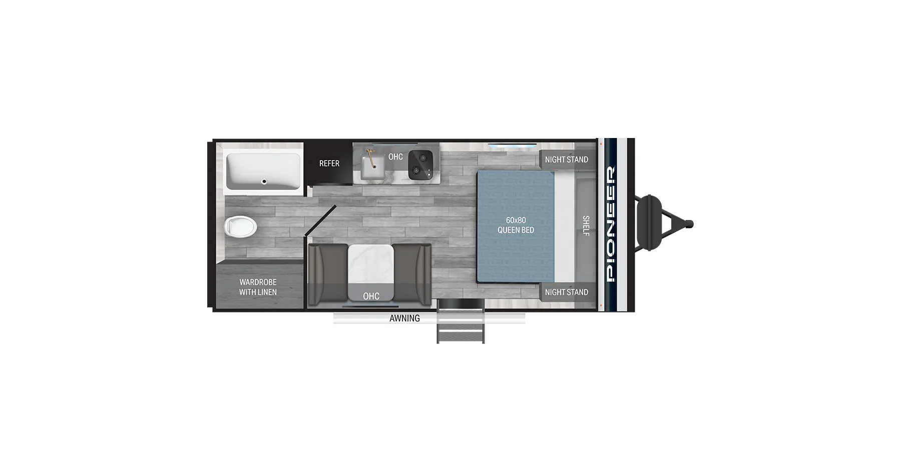 Heartland Pioneer PI 17RB floor plan