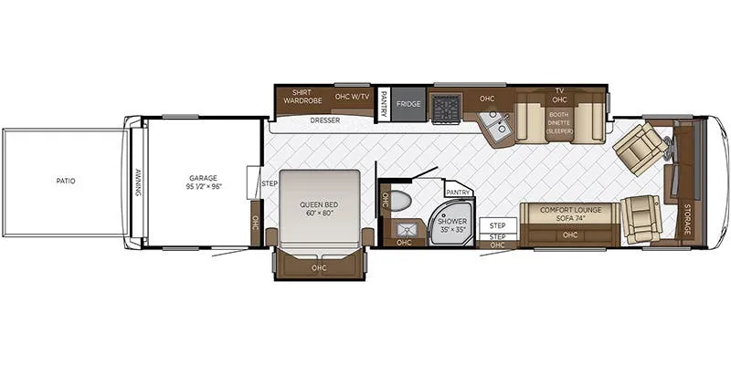 Newmar Canyon Star 3737 floor plan