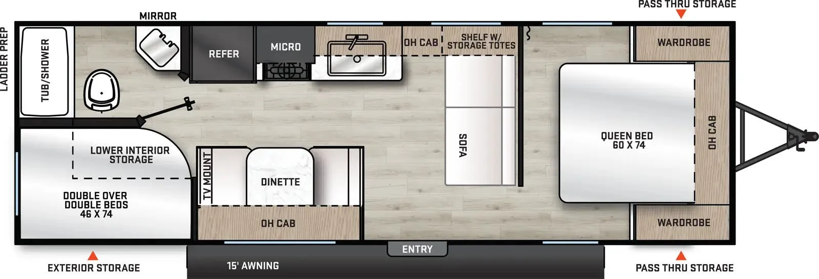 Coachmen Catalina Summit Series 8 8 261BH floor plan